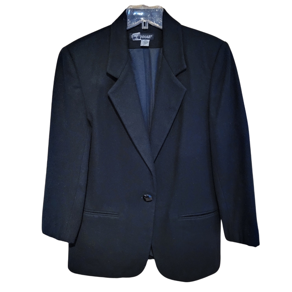 Vintage Savannah Black Wool Blazer